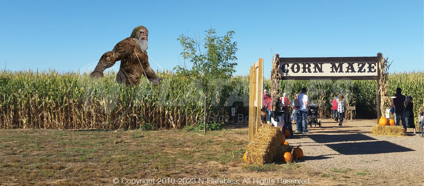Inflatable 17' Bigfoot Character - The Jump Pad