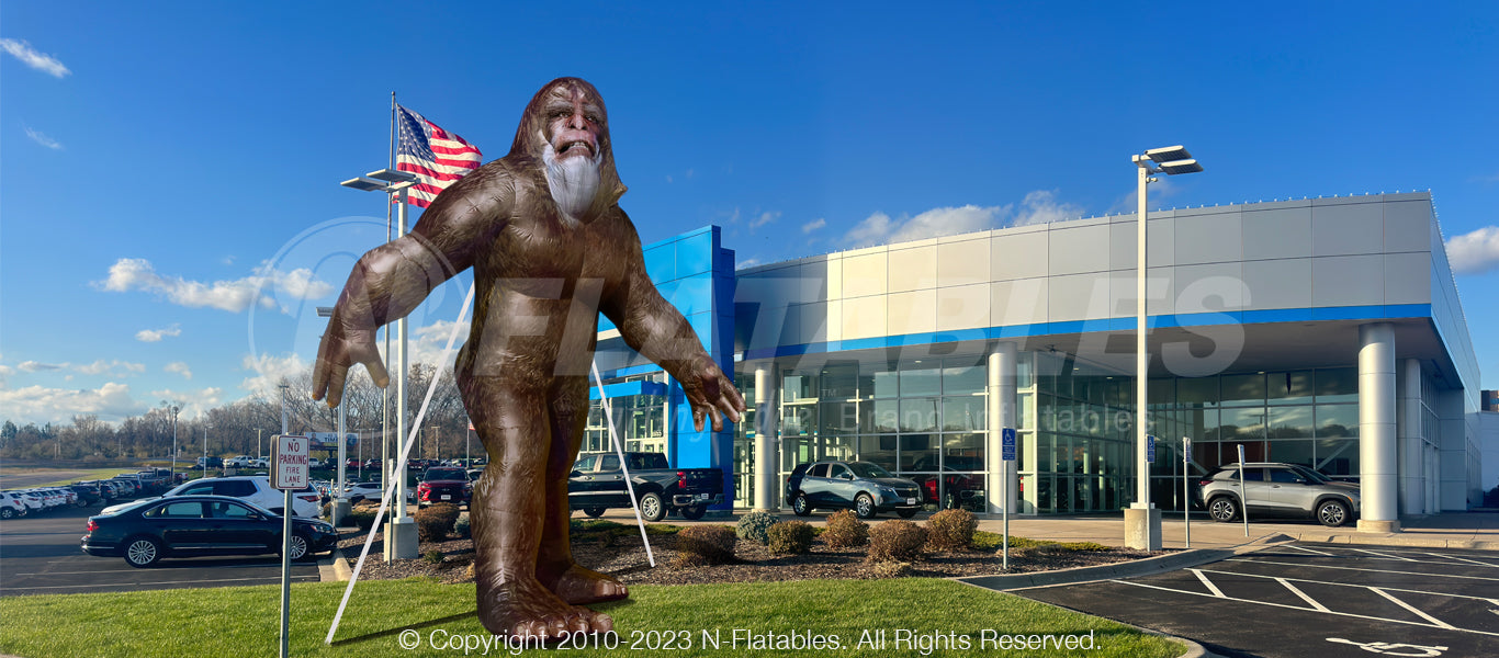 Inflatable 17' Bigfoot Character - The Jump Pad