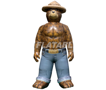 Inflatable Smokey Bear Character - The Jump Pad