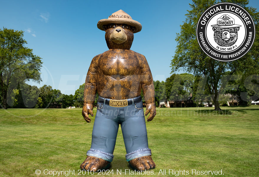 Inflatable Smokey Bear Character - The Jump Pad