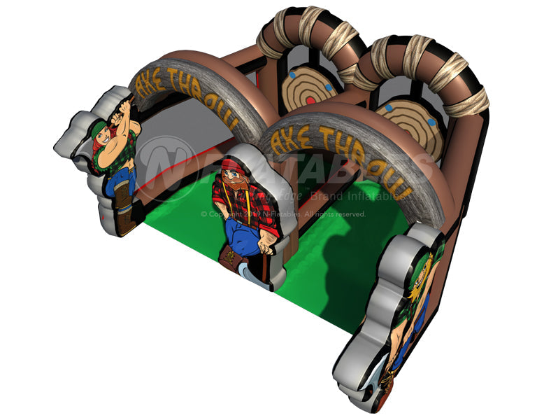 Inflatable Lumberjack Axe Throw™ (Double) - The Jump Pad